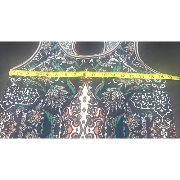 Max Studio Women’s Colorful Sleeveless Shift Dress Key Hole Back Sz M - Picture 12 of 12